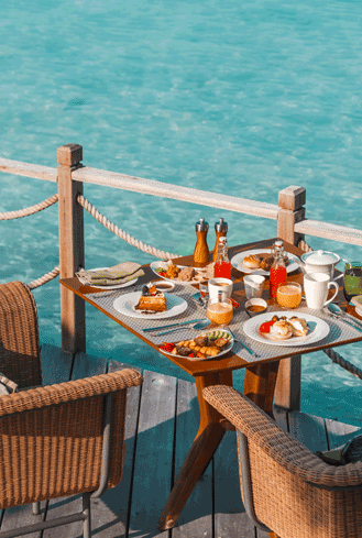 Breakfast with a view